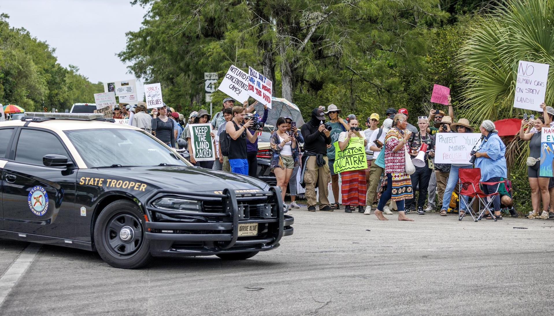 Protestas contra redadas migratorias en Estados Unidos. 