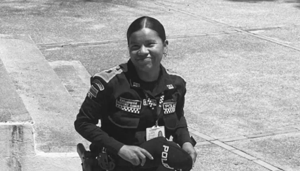 La patrullera Maryori Ramos.