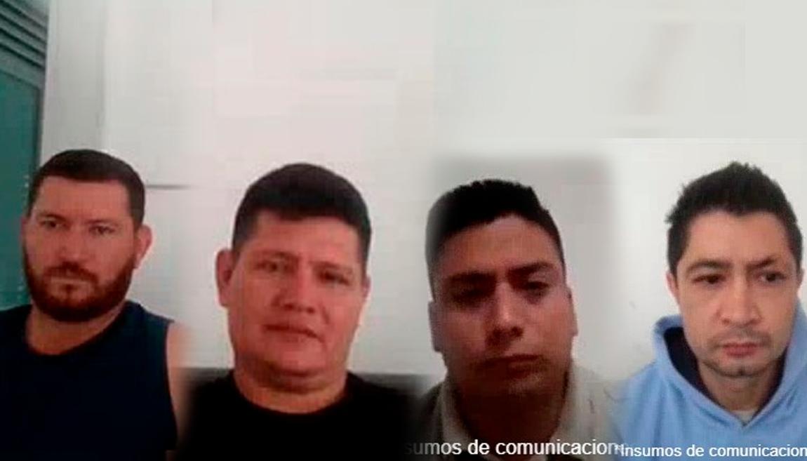  Néstor Orlando Ricaurte Nossa, Otoniel Forero Mosquera, Jhon Alexander Ortiz Sánchez y Juan Sebastián Tangua Corzo. 