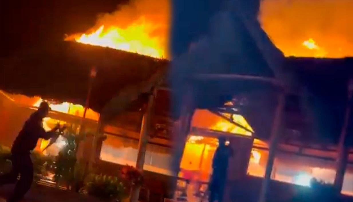 Imágenes del incendio.