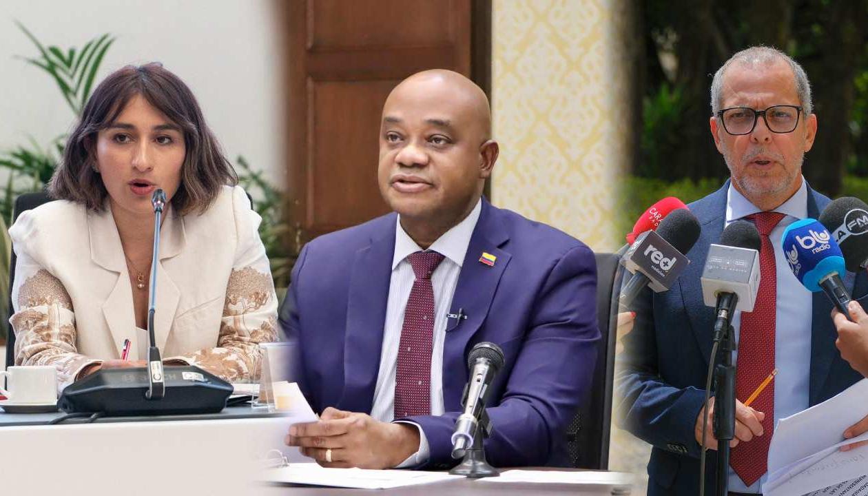 Laura Sarabia, Luis Gilberto Murillo y Alfredo Saade.