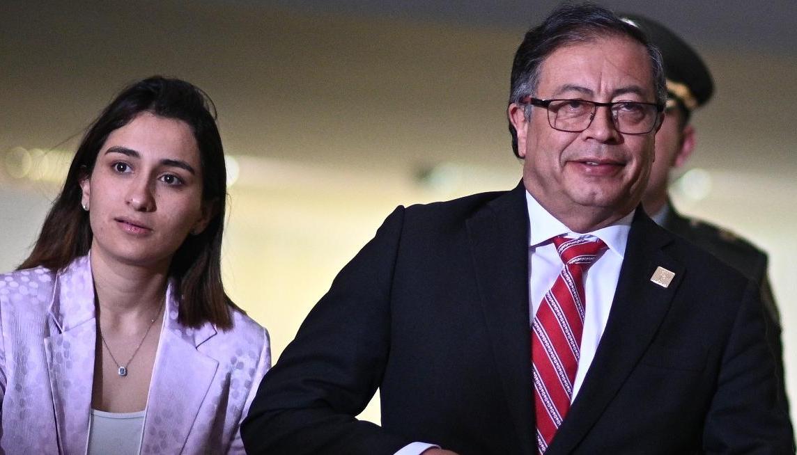 Laura Sarabia y el Presidente Gustavo Petro.