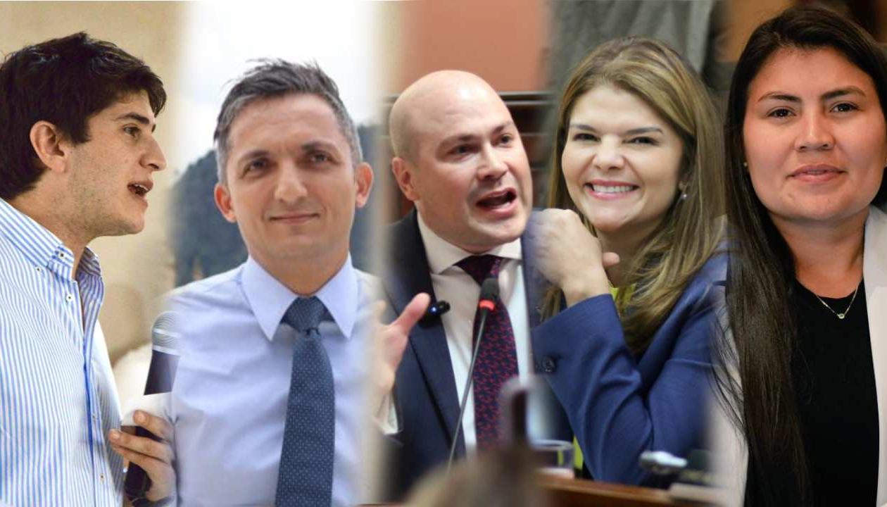 Wadith Manzur, Juan Pablo Gallo, Julián Peinado, Liliana Bitar y Karen Manrique.