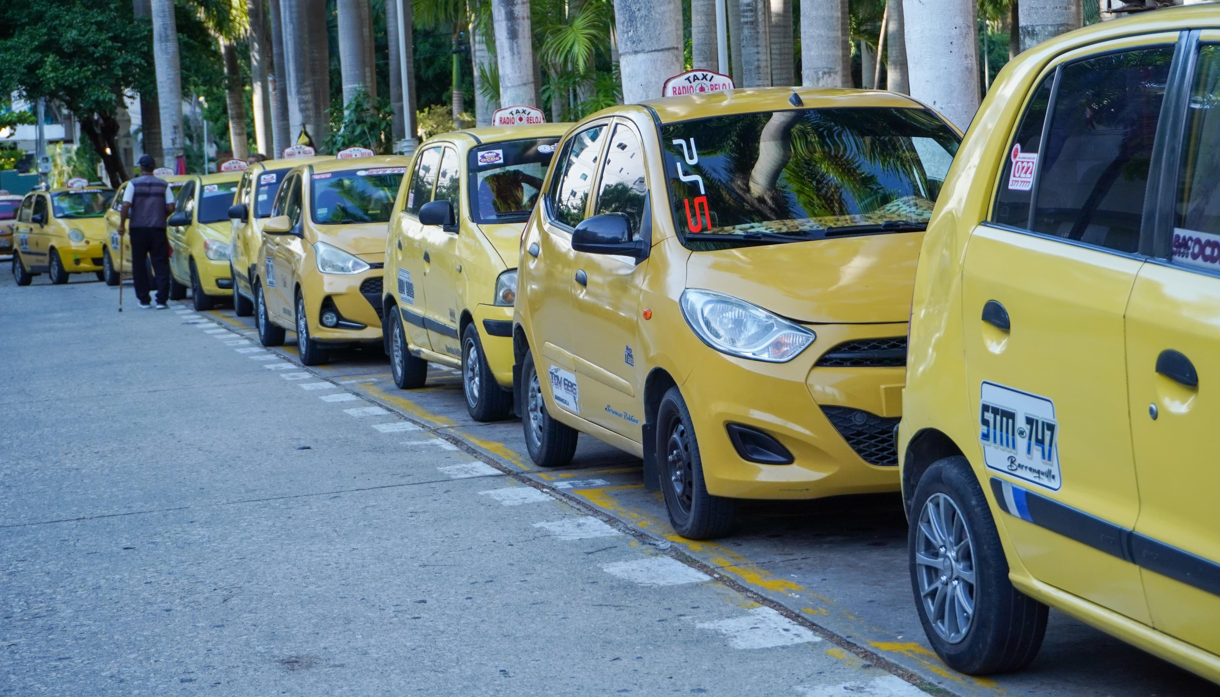 Taxis en Barranquilla.