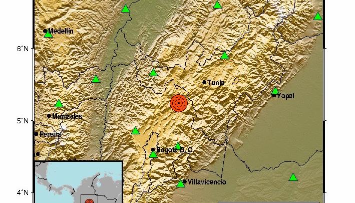 Sismo en Cundinamarca.