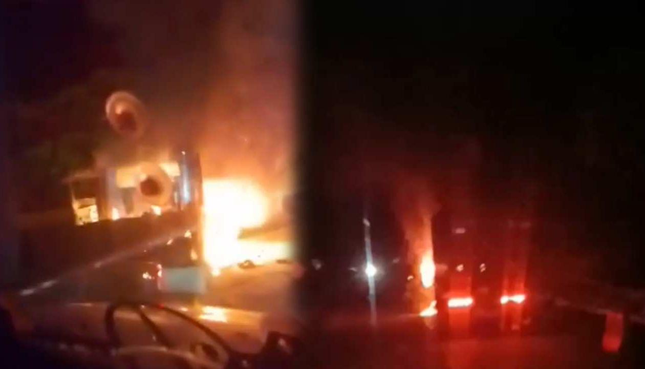 Tractomulas incineradas.