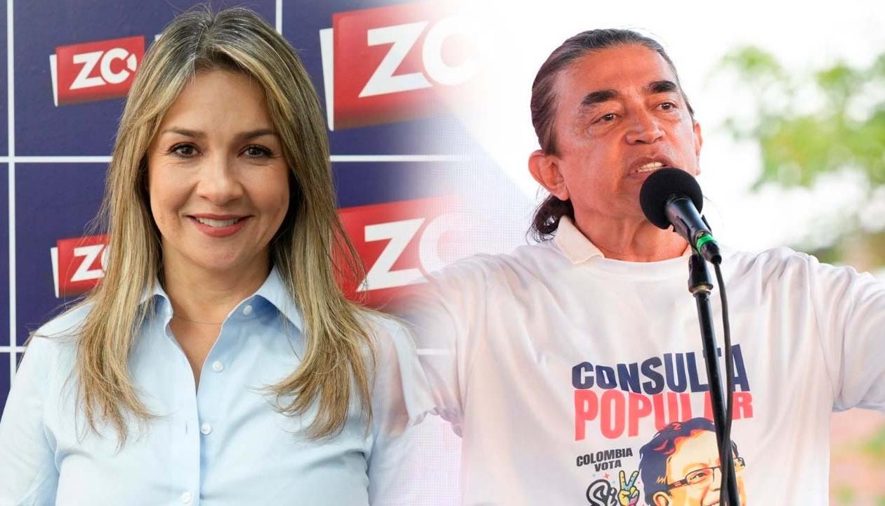 Vicky Dávila y Gustavo Bolívar.
