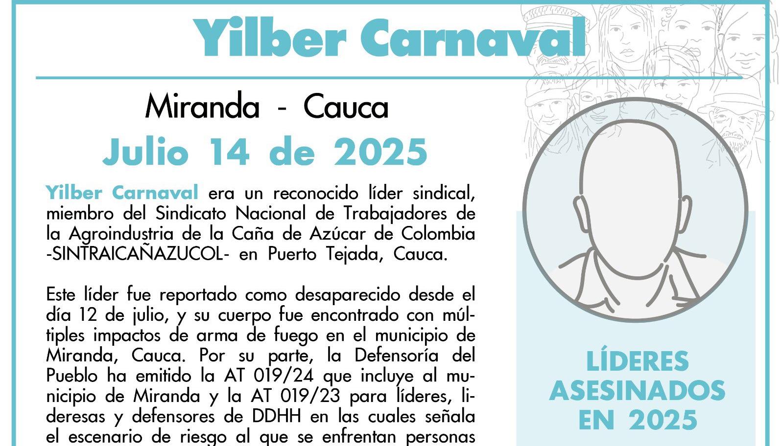 Pronunciamiento de Indepaz.