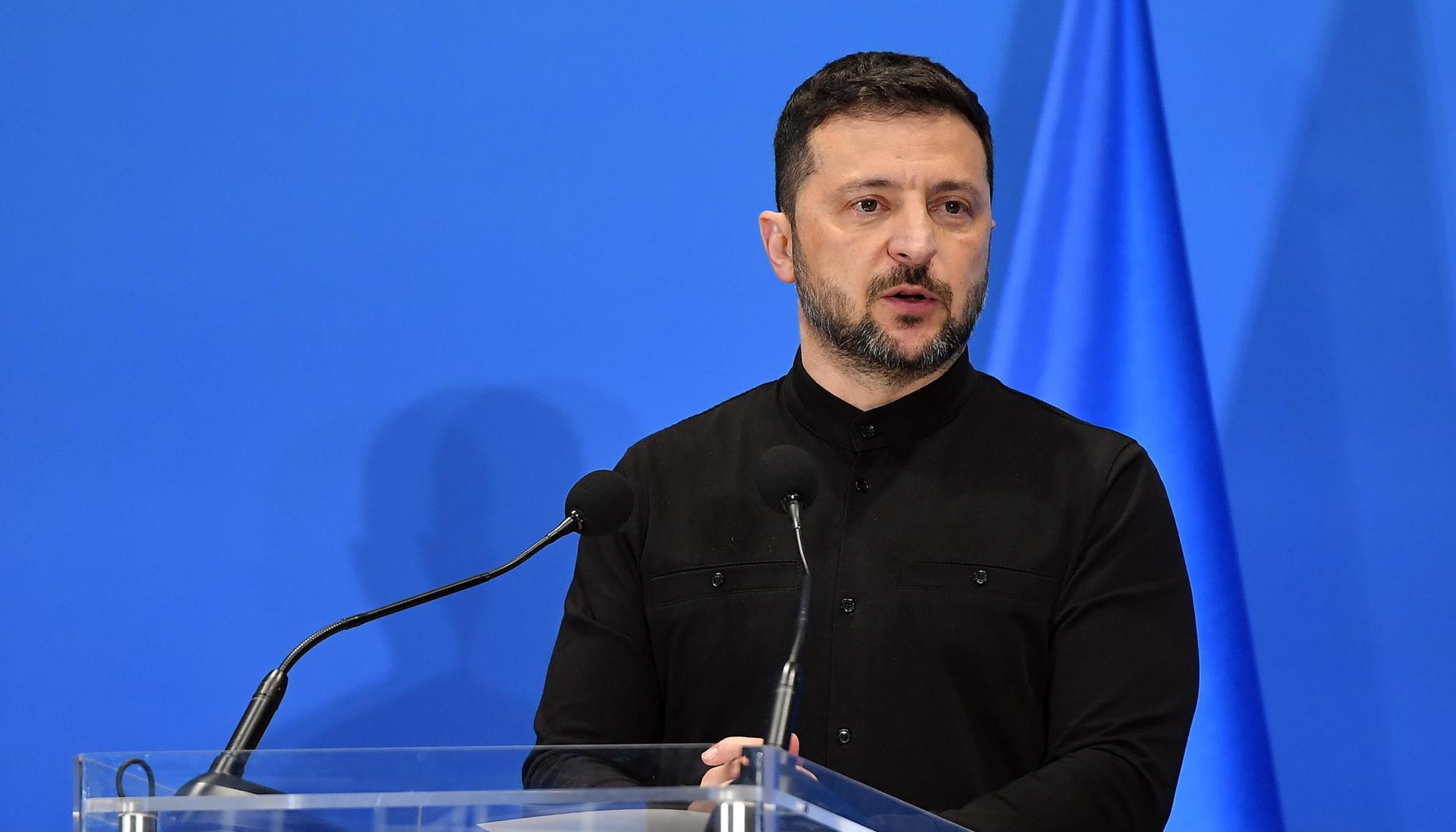 El presidente de Ucrania, Volodímir Zelenski.