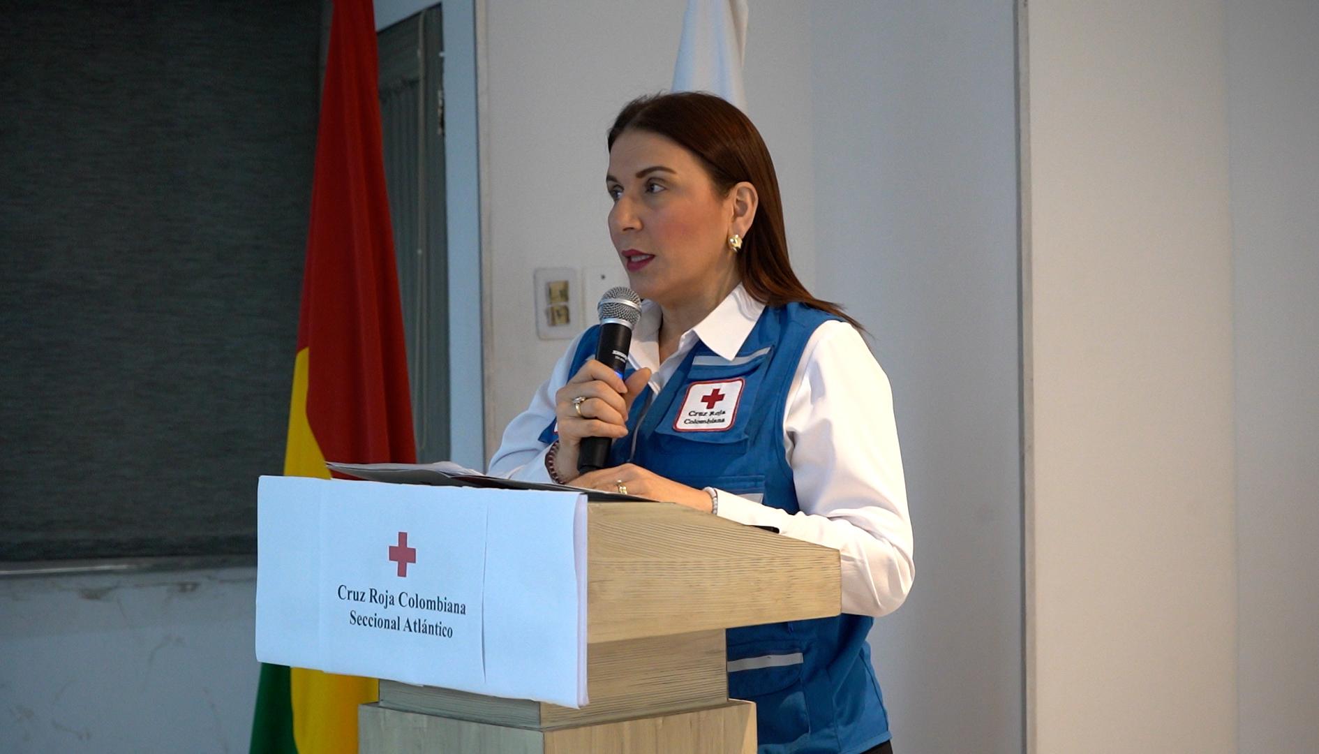 Zuleima Radi Sagbini, directora ejecutiva de la Cruz Roja Seccional Atlántico.