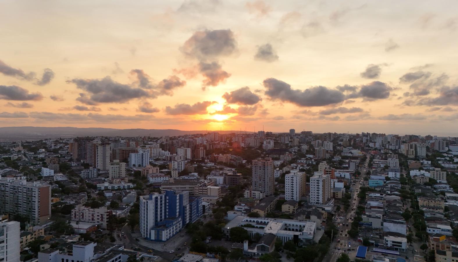 Vista panorámica de Barranquilla. 
