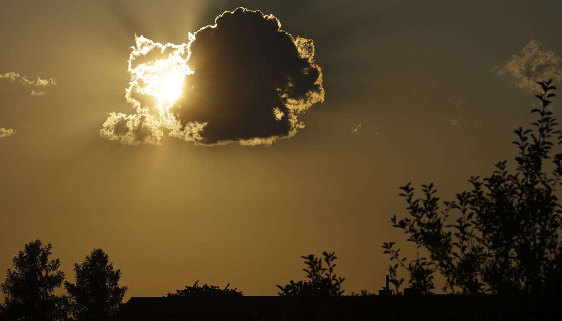Puesta del sol en Alemania.