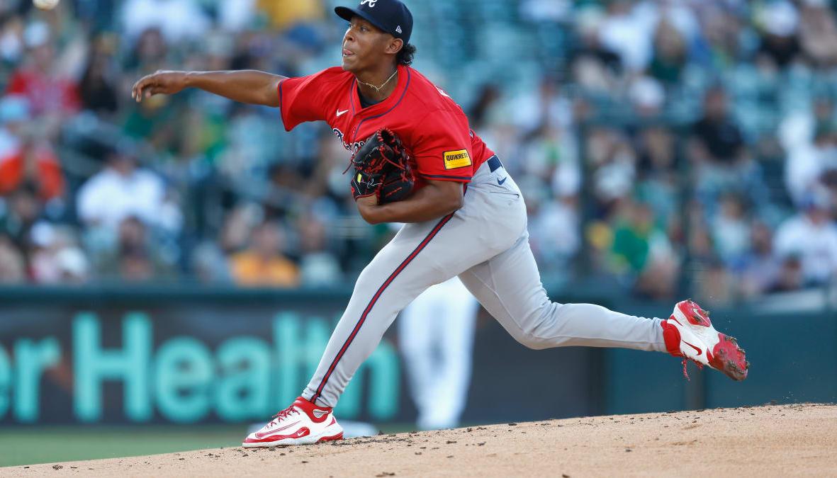 Didier Fuentes realizó su cuarta apertura en Grandes Ligas con los Bravos de Atlanta.