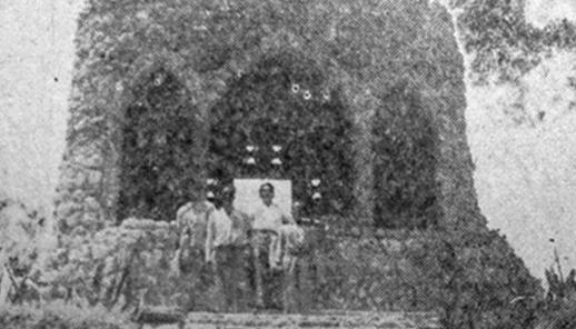 Gruta de Monte Carmelo como altar a la Virgen del Carmen.