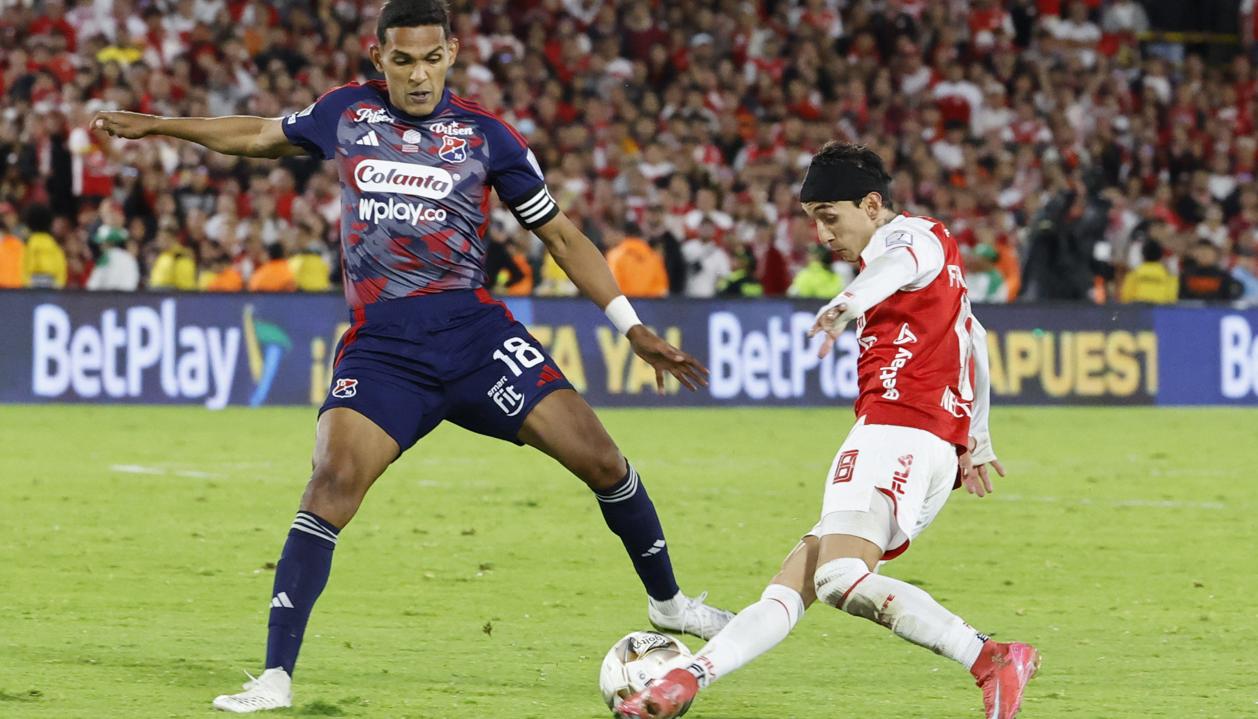 Homer Martínez durante la final que Medellín disputó con Santa Fe. 