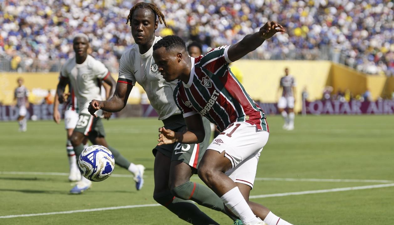 Jhon Arias durante el partido de semifinal del Mundial de Clubes contra el Chelsea. 