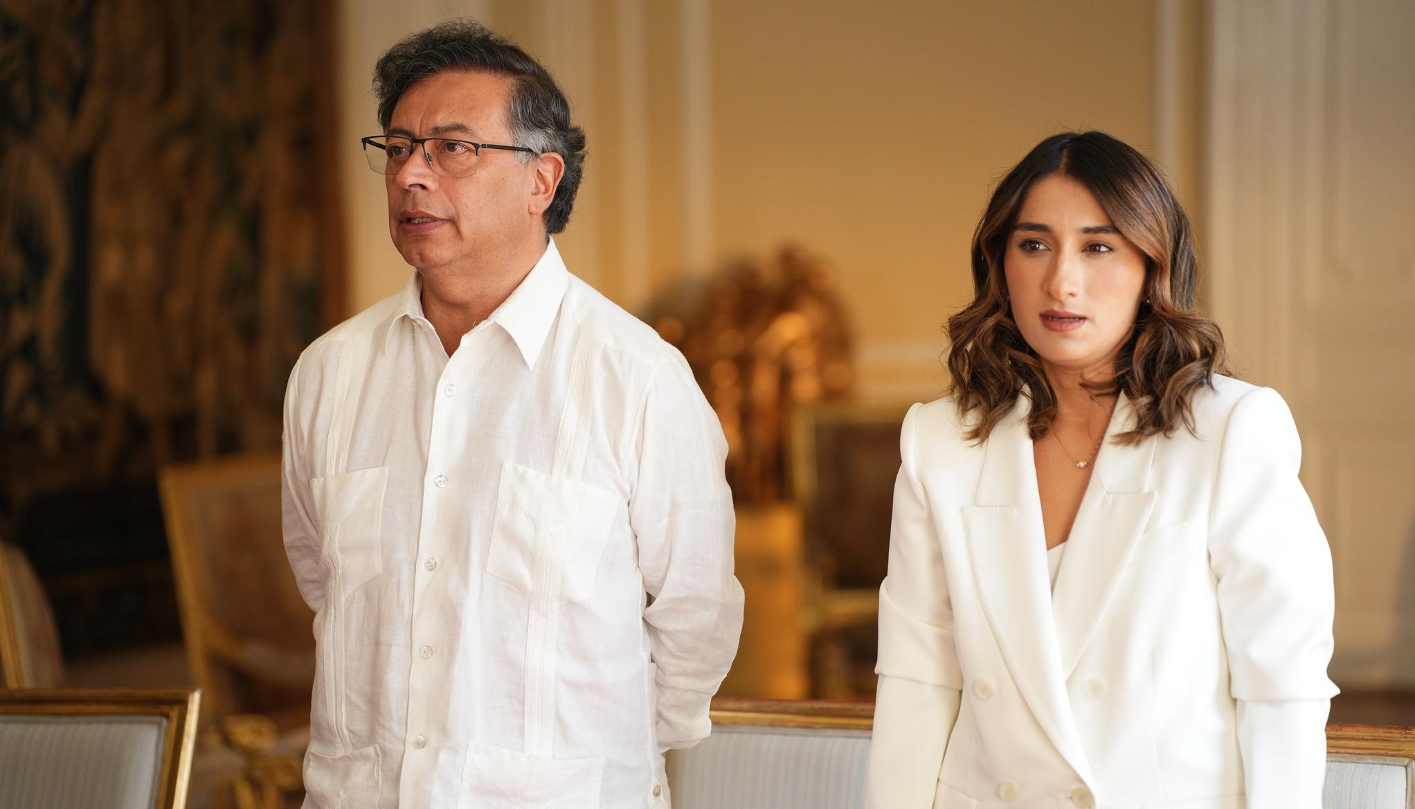 El Presidente Gustavo Petro y Laura Sarabia.
