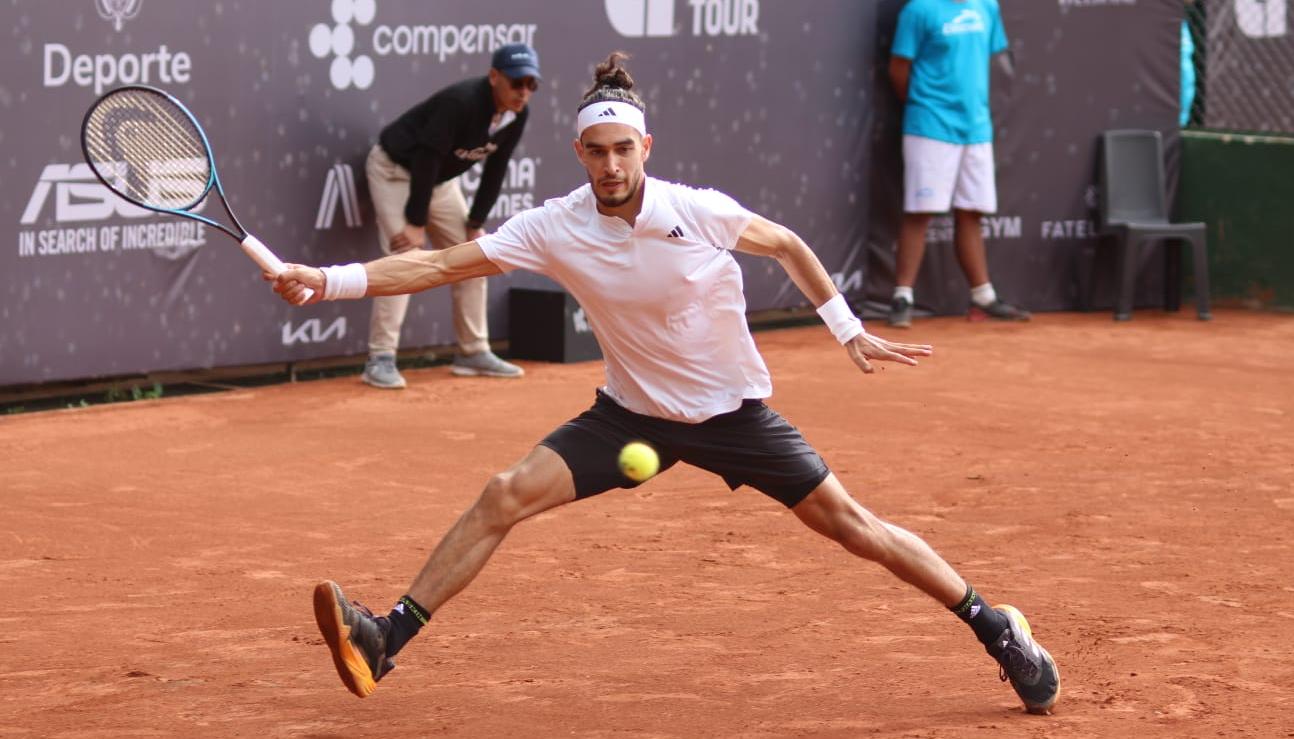 Adriá Soriano, tenista colombiano que participará en el Challenger KIA Open.