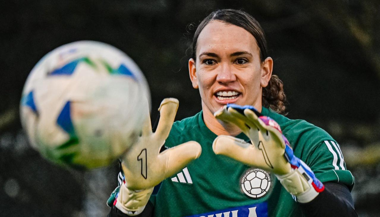 Katherine Tapia, portera de la Selección Colombia femenina. 
