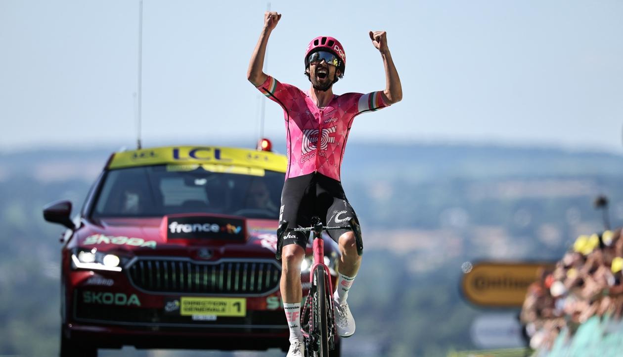 El irlandés Ben Healy, ganador de la sexta etapa del Tour de Francia. 