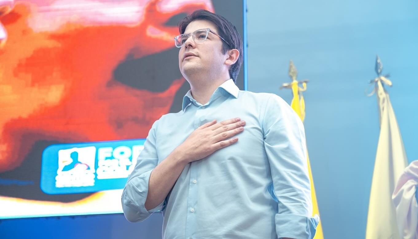 Miguel Uribe Turbay, senador de la República.