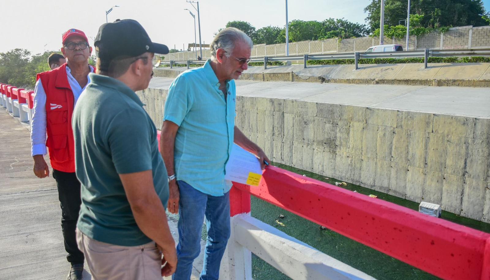 Gobernador Eduardo Verano durante la entrega de las obras. 