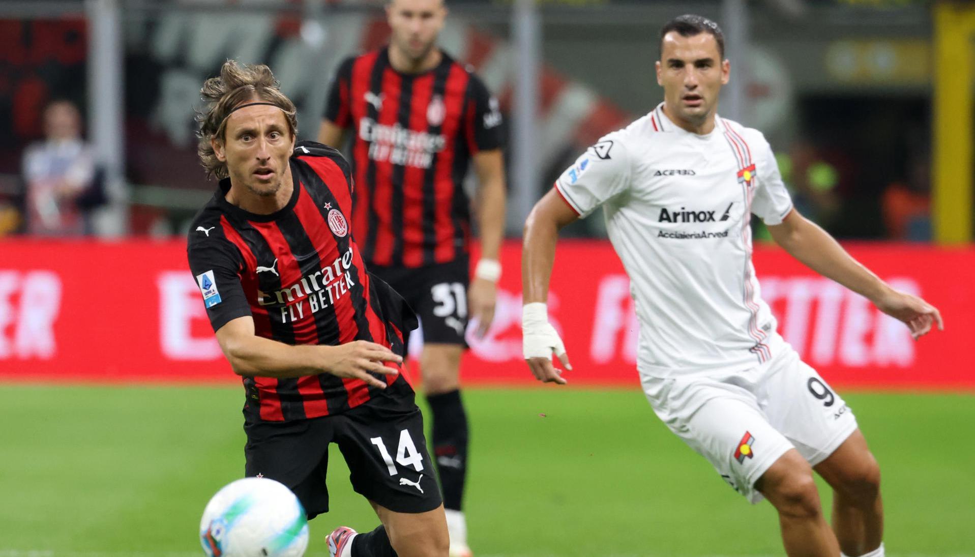 Luka Modric en acción de juego.