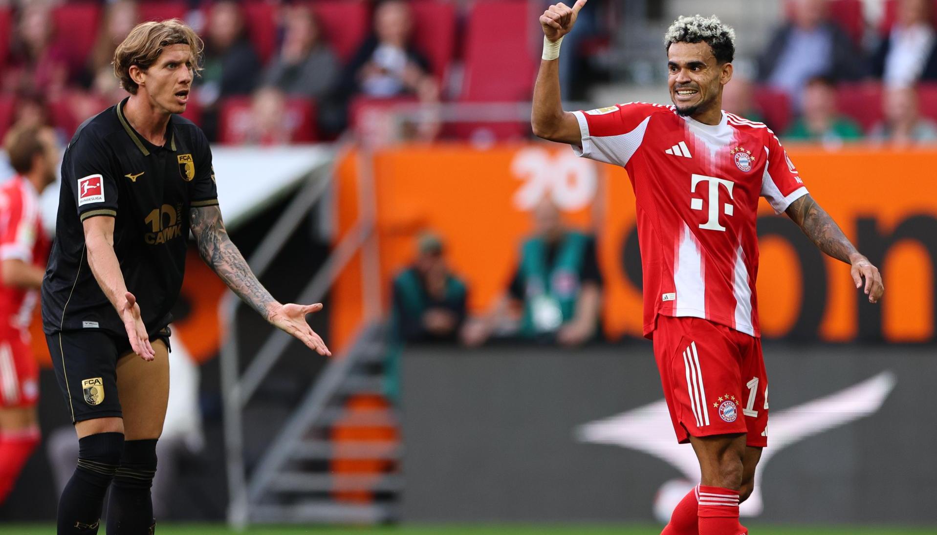 Luis Díaz durante el encuentro.