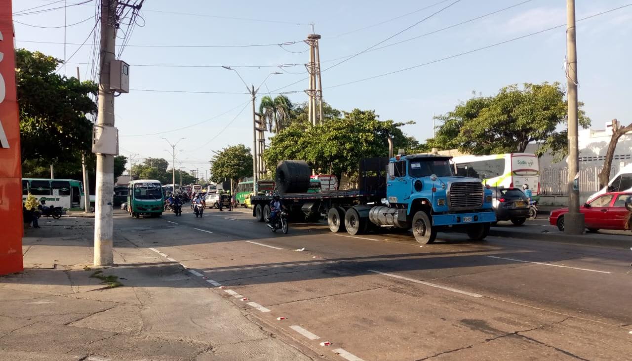 Accidente en la Vía 40. 