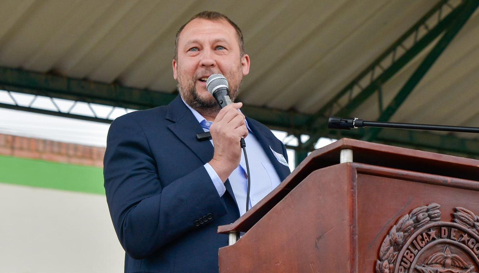 El alcalde de Tunja, Mikhail Krasnov.