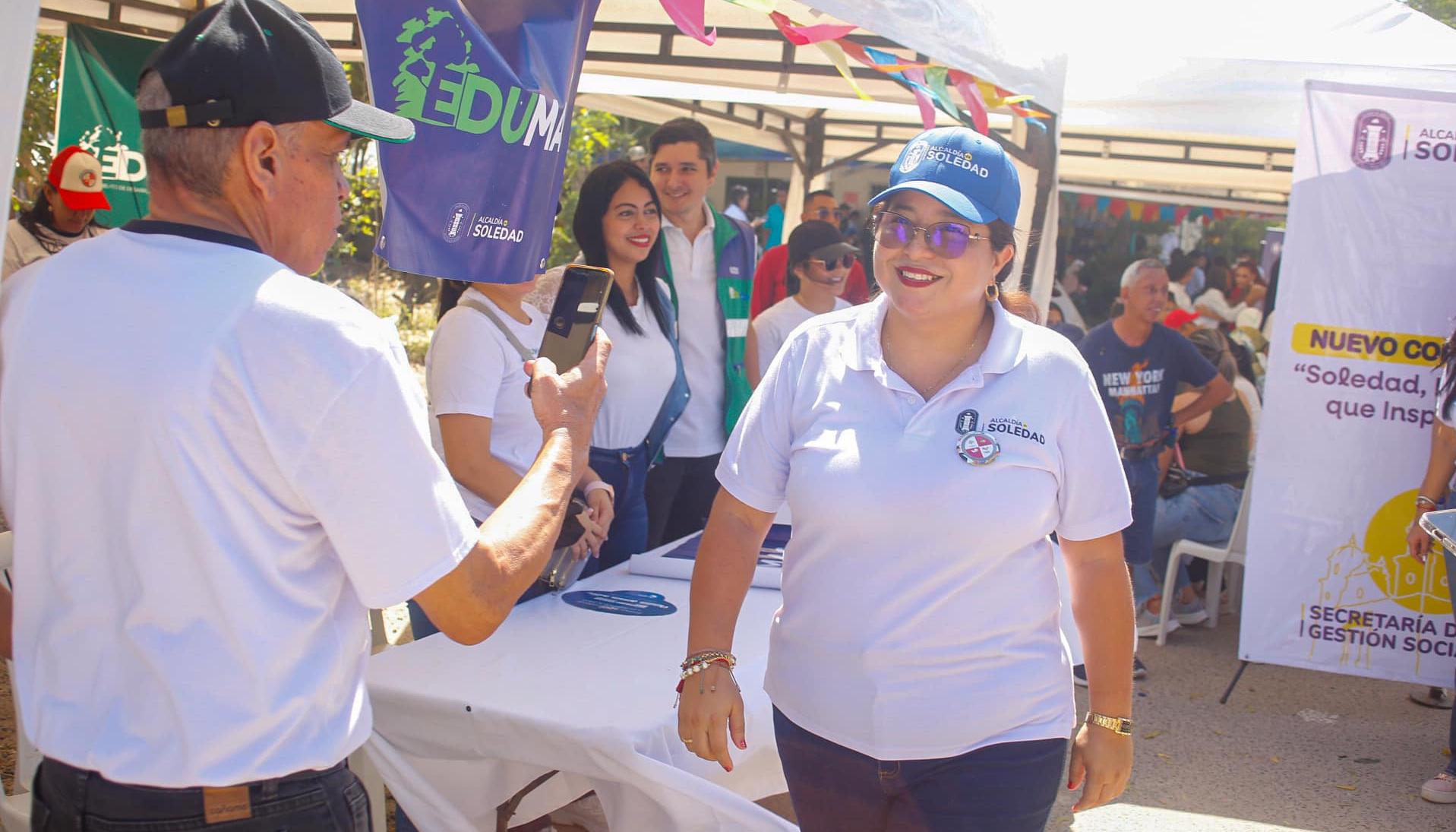 La Alcaldesa de Soledad, Alcira Sandoval.
