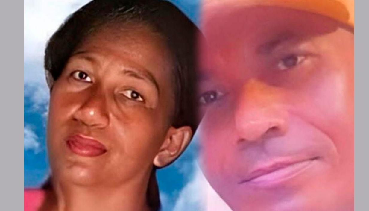 La pareja asesinada en el municipio de Zona Bananera. 