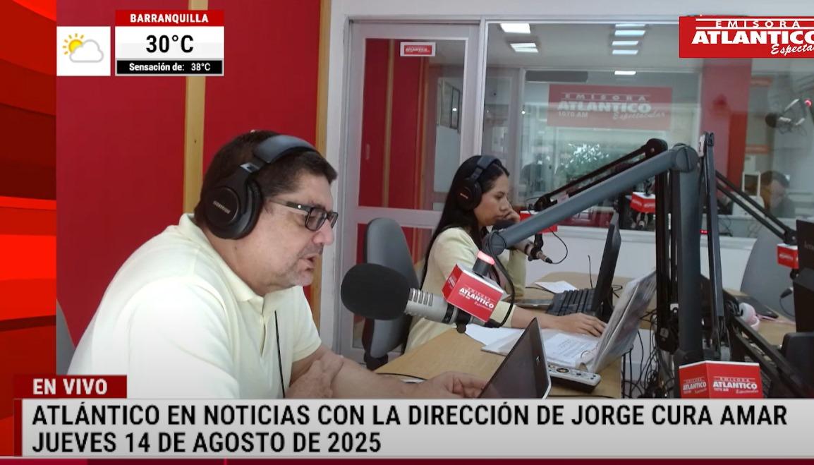 Transmisión de Atlántico en Noticias.