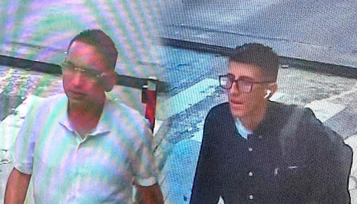 Presuntos delincuentes que cometieron el robo. 