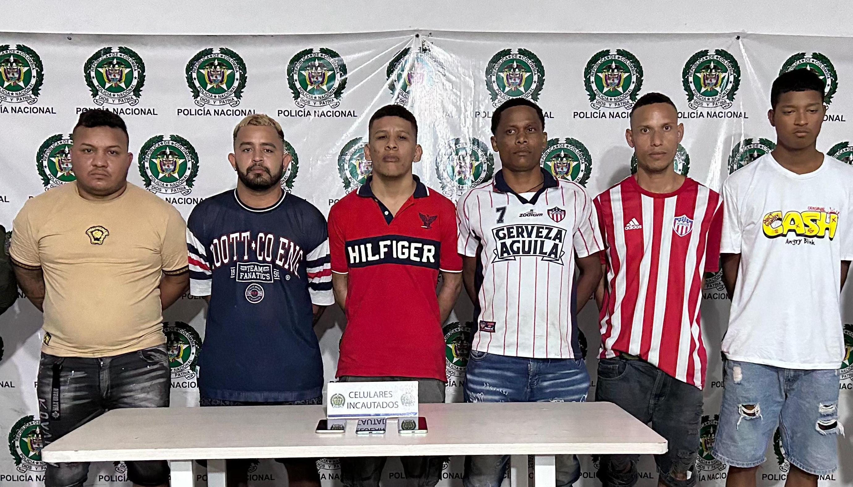 Los capturados quedaron a disposición de la Fiscalía. 