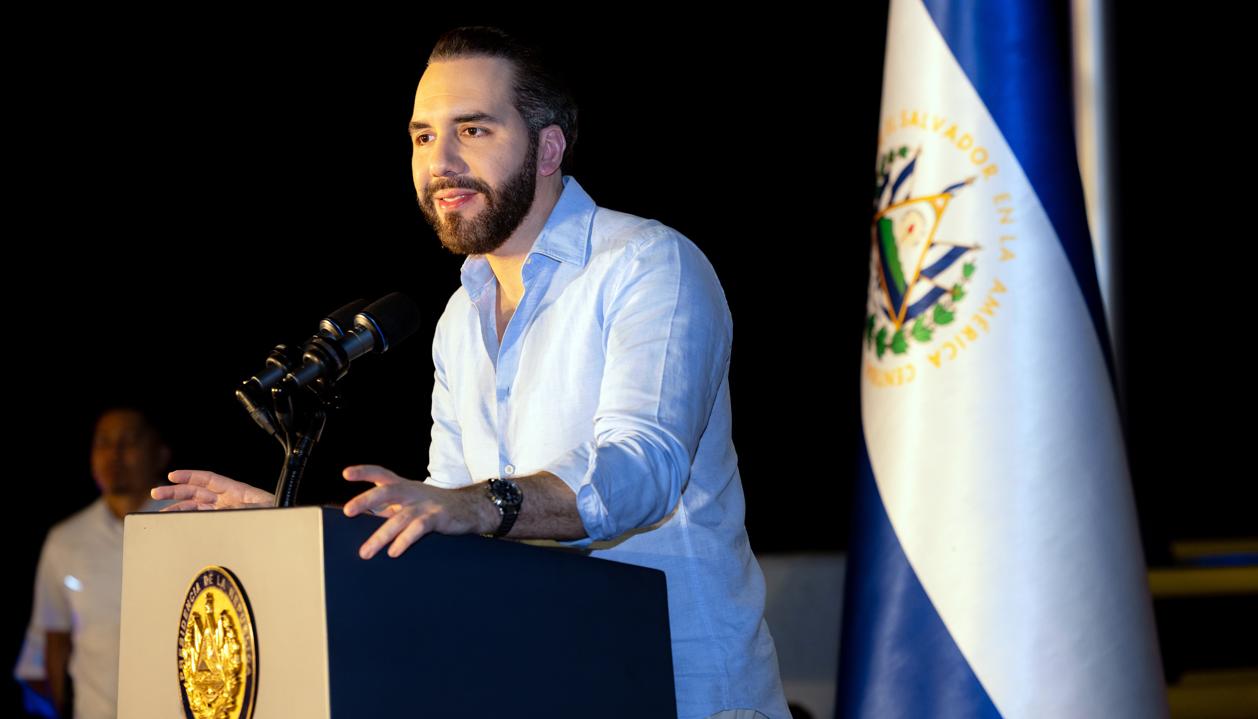 El presidente de El Salvador, Nayib Bukele.