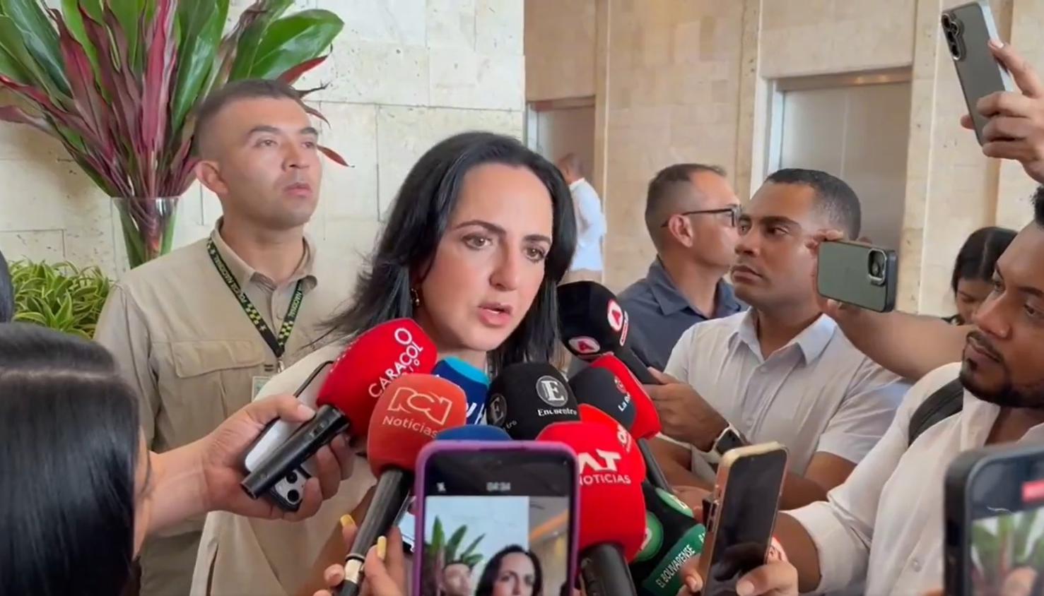 La senadora y precandidata presidencial María Fernanda Cabal.