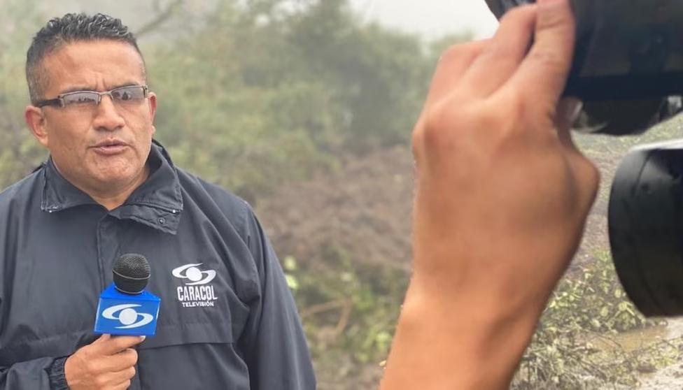 El periodista Fredy Calveche.