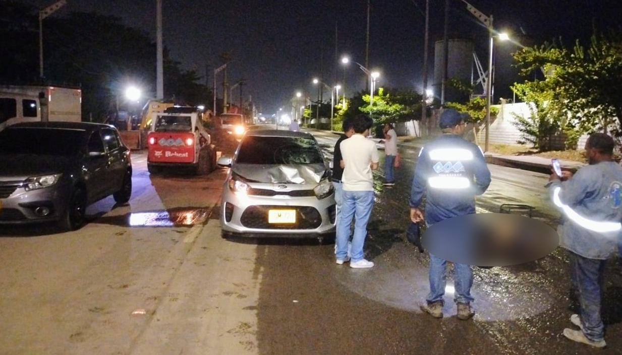 Vehículo conducido por Julián Andrés Martínez Carrillo.