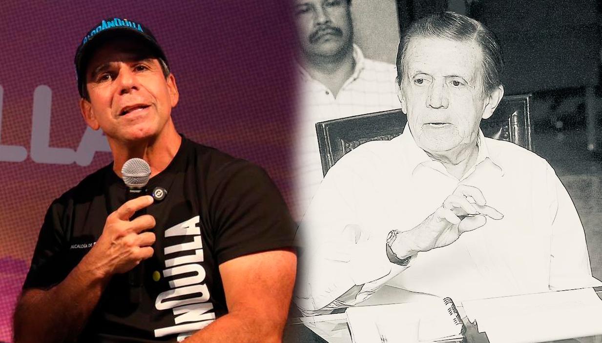 El alcalde de Char, Alejandro Char, y Juan B. Fernández.