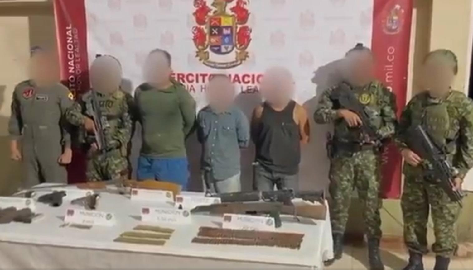 Presuntos integrantes del 'Clan del Golfo'. 