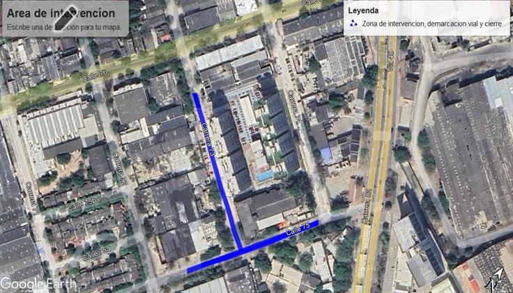 Cierre vial.