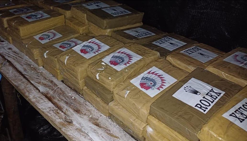 Cocaína marcadas como ‘Piel Roja’ y ‘Rolex