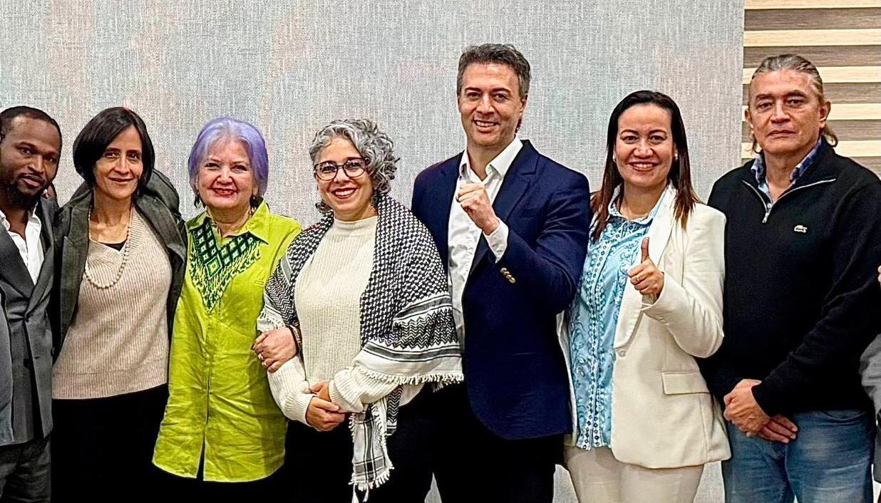 Daniel Quintero con los otros precandidatos del Pacto Histórico.