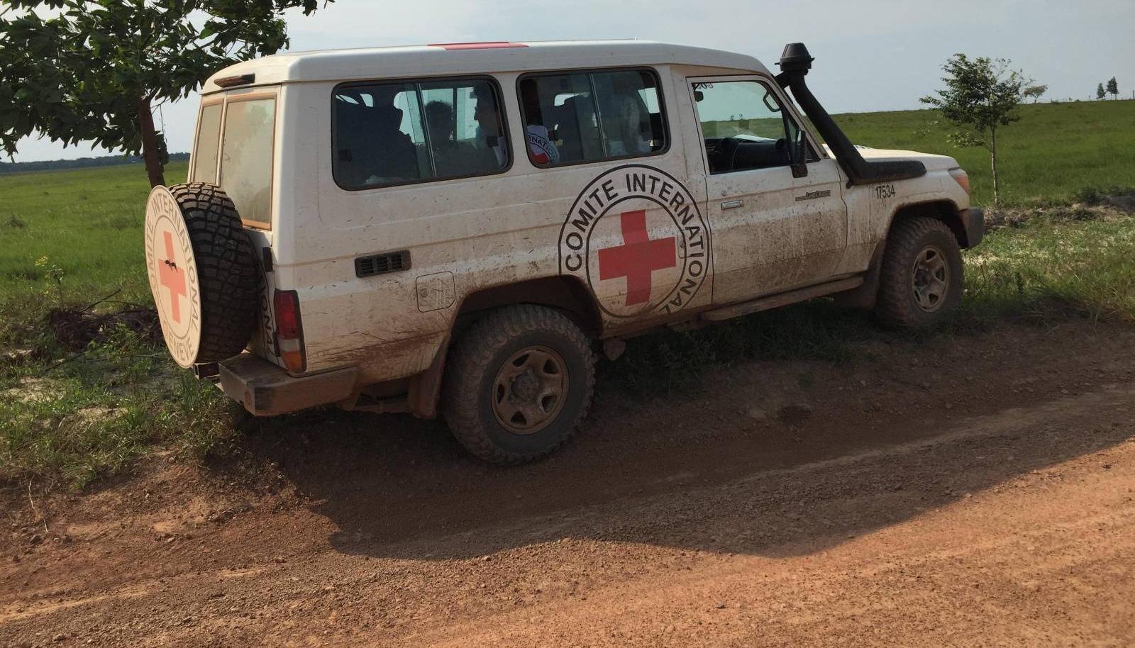 Vehículo de la CICR en una zona del Putumayo.
