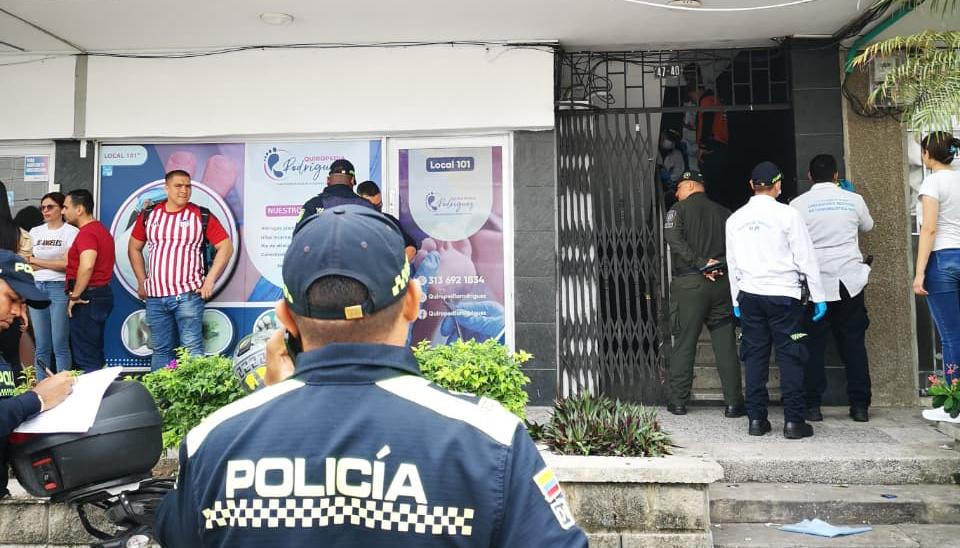 Lugar donde fue encontrado el cuerpo.