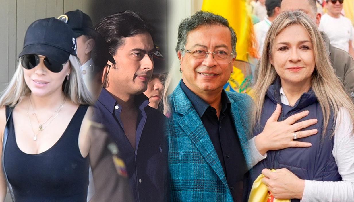 Days Vásquez, Nicolás Petro, Presidente Gustavo Petro y Vicky Dávila.