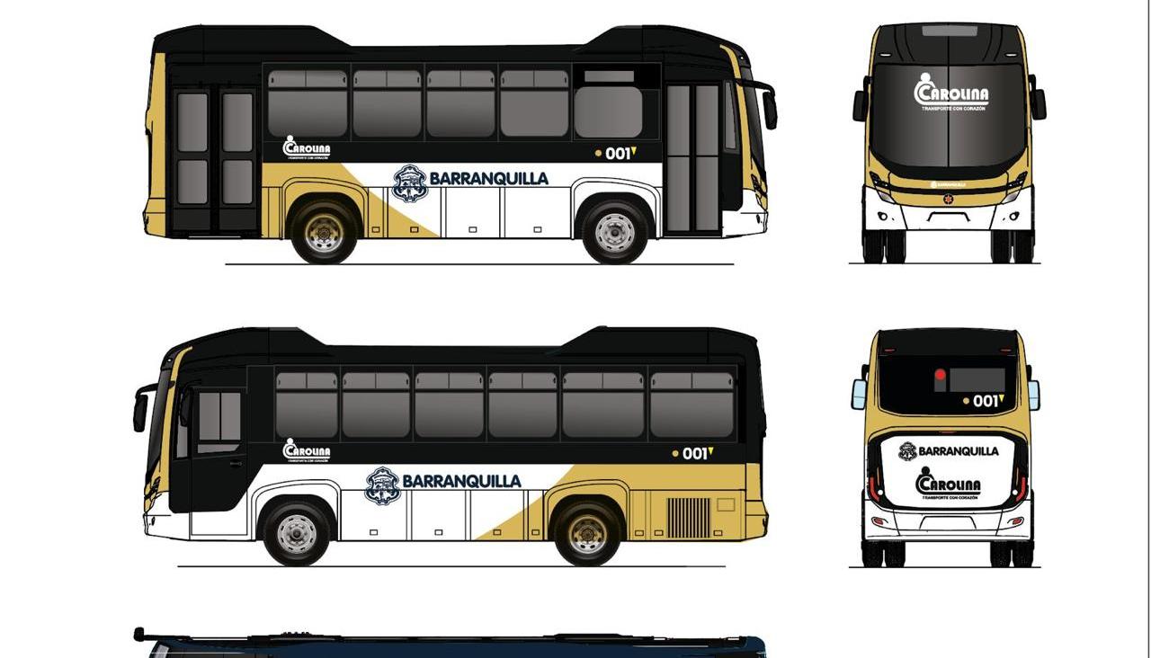 Diseño de la nueva flota de buses.