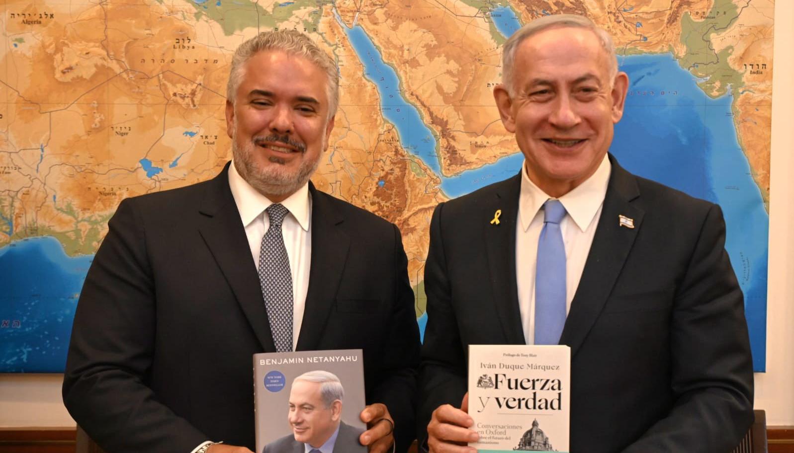 Iván Duque y Benjamin Netanyahu.