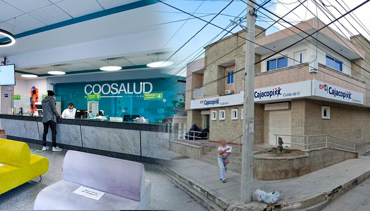 Coosalud y Cajacopi, dos de las EPS con presencia en Soledad. 